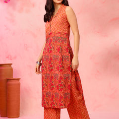 EthniFlair Printed Kurta with Trousers