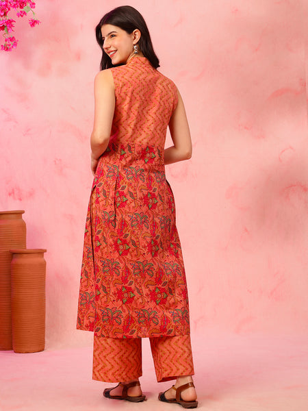 EthniFlair Printed Kurta with Trousers