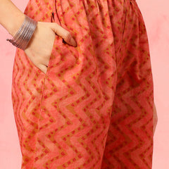 EthniFlair Printed Kurta with Trousers