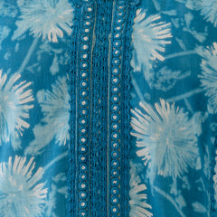 EthniFlair Floral Printed Aari Work Kurta with Trousers & Dupatta