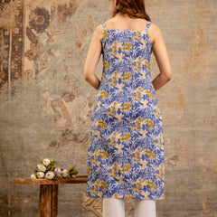 EthniFlair Paisley Printed Square Neck Kurti