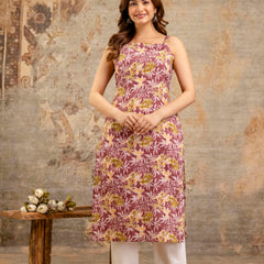 EthniFlair Paisley Printed Square Neck Kurti