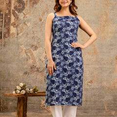 EthniFlair Paisley Printed Square Neck Kurti