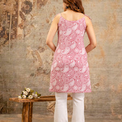 EthniFlair Paisley Printed Square Neck Kurti