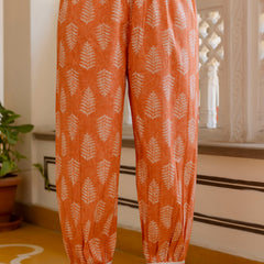 EthniFlair Floral Printed Thread Work Kurta with Patiala & Dupatta