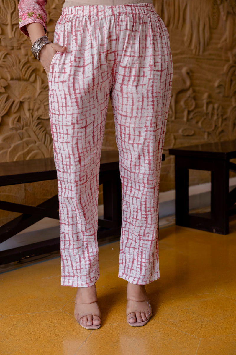 EthniFlair Floral Printed Aari Work Kurta with Trousers & Dupatta