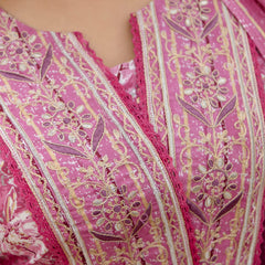 EthniFlair Floral Embroidered Thread Work Kurta with Trousers & Dupatta