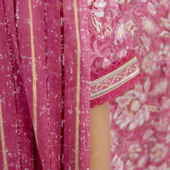 EthniFlair Floral Embroidered Thread Work Kurta with Trousers & Dupatta