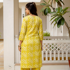 EthniFlair Floral Printed Embroidered Kurta with Patiala & Dupatta
