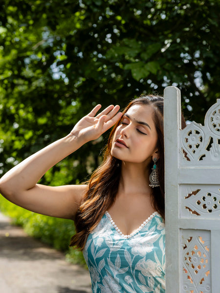 EthniFlair Floral Printed Kurta