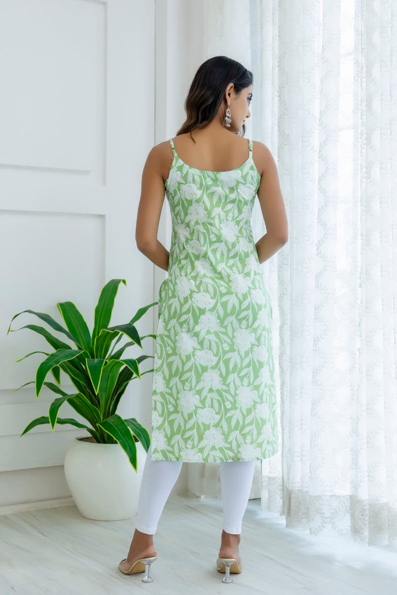 EthniFlair Floral Printed Kurta