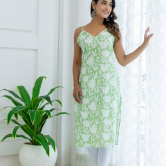 EthniFlair Floral Printed Kurta