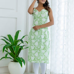EthniFlair Floral Printed Kurta