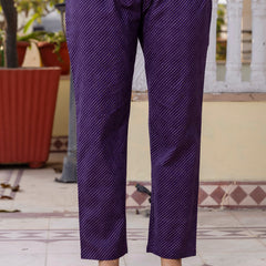 EthniFlair Floral Printed V-Neck Straight Kurta With Trousers And Dupatta