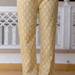 EthniFlair Floral Printed Round Neck Anarkali Kurta With Trousers And Dupatta