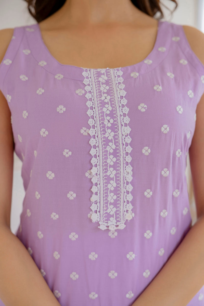 EthniFlair Ethnic Motifs Printed Sequinned Floral Kurta