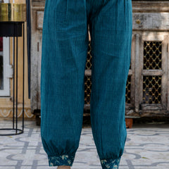 EthniFlair Floral Embroidered Kurta with Patiala & Dupatta