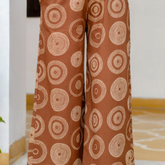 Cotton Aari work Kurta with Palazzo & Dupatta