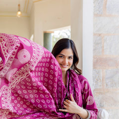 Cotton Aari work Kurta with Palazzo & Dupatta