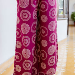 Cotton Aari work Kurta with Palazzo & Dupatta