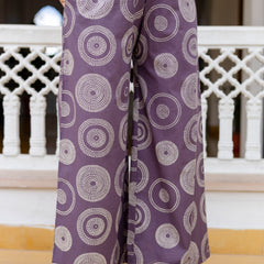 Cotton Aari work Kurta with Palazzo & Dupatta