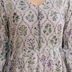 Women Cotton Anarkali Kurta with Dupatta