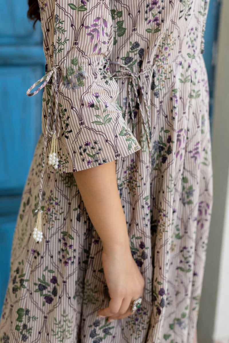 Women Cotton Anarkali Kurta with Dupatta