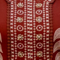 Cotton Aari work Kurta with Palazzo & Dupatta