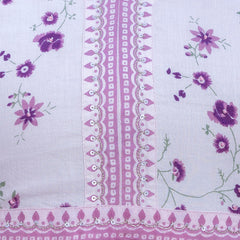Women Floral Embroidered Tiered Cotton Kurta with Trousers & Dupatta