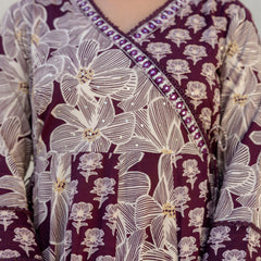 EthniFlair Floral Printed Kurta with Pyjama & Dupatta