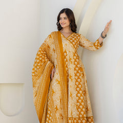 EthniFlair Floral Printed Kurta with Trousers & Dupatta