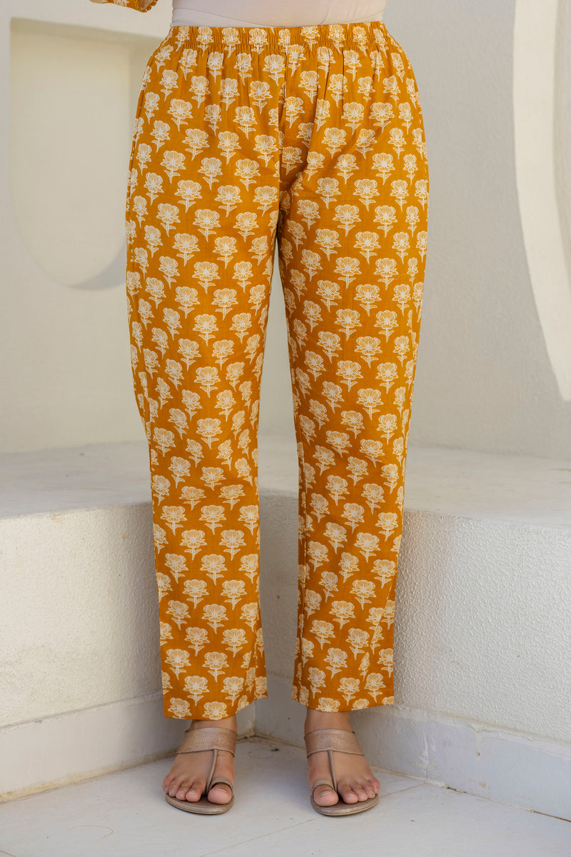 EthniFlair Floral Printed Kurta with Trousers & Dupatta