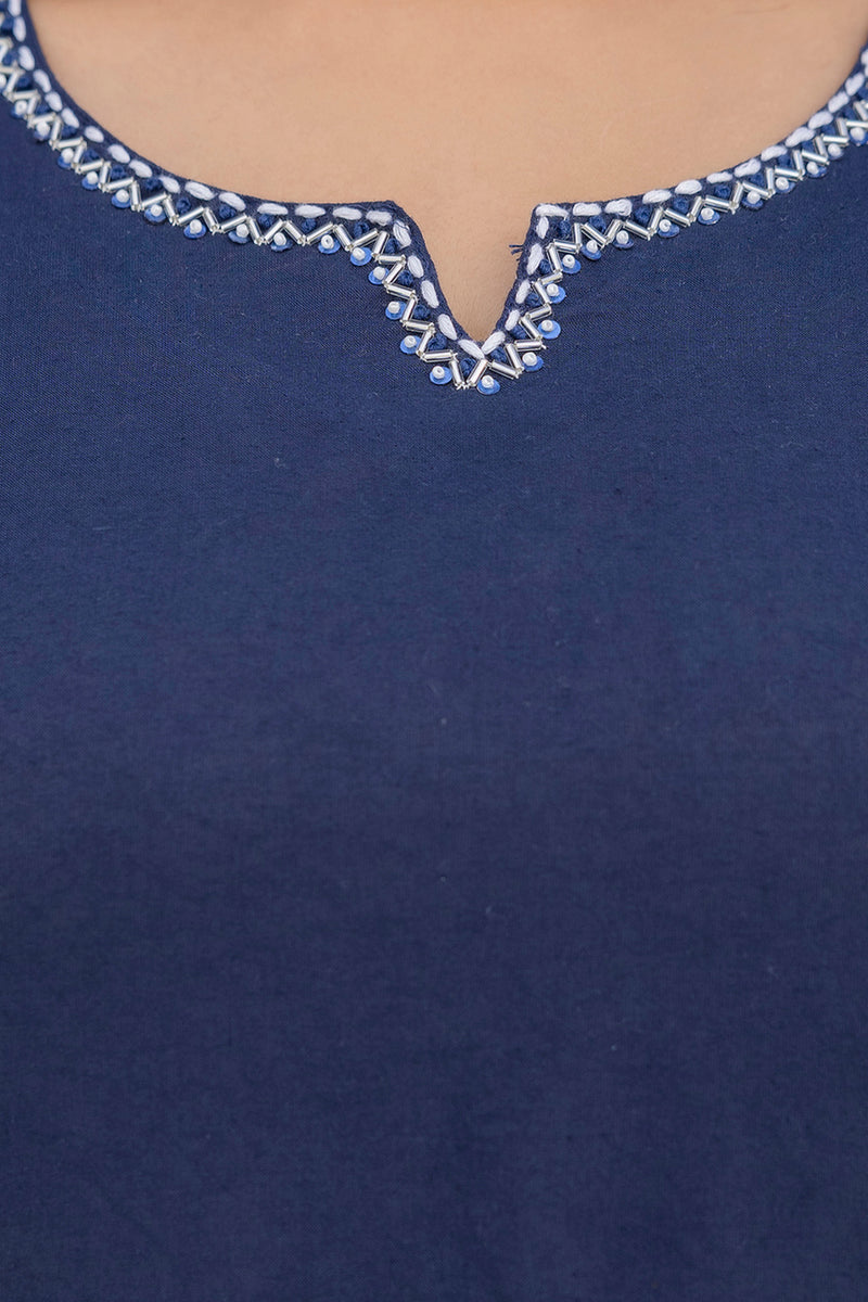 EthniFlair Solid Kurta with Trousers & Dupatta