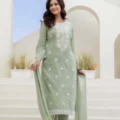 EthniFlair Ethnic Motifs Embroidered Thread Work Kurta Sets