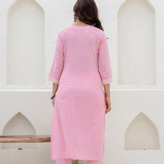 EthniFlair Floral Embroidered Kurta with Trousers & Dupatta