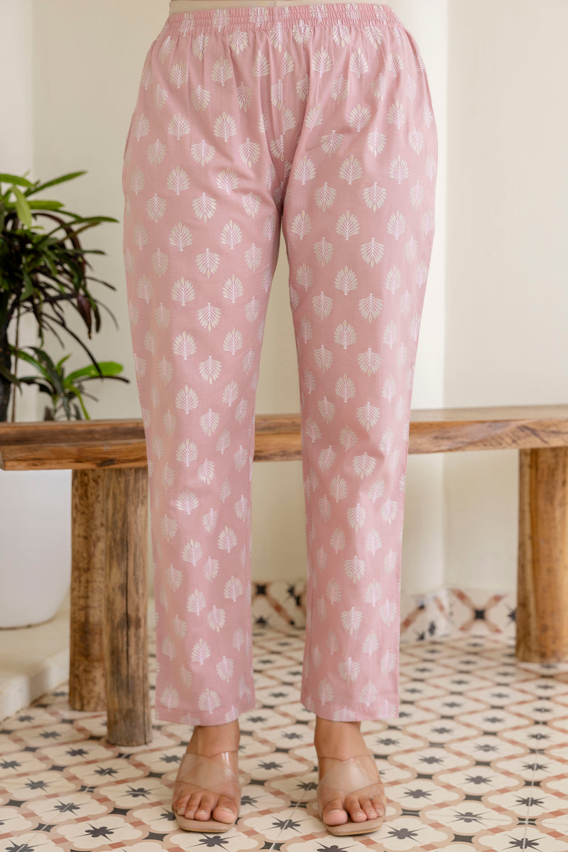 EthniFlair Floral Printed Shoulder Straps Kurta With Trousers & Dupatta