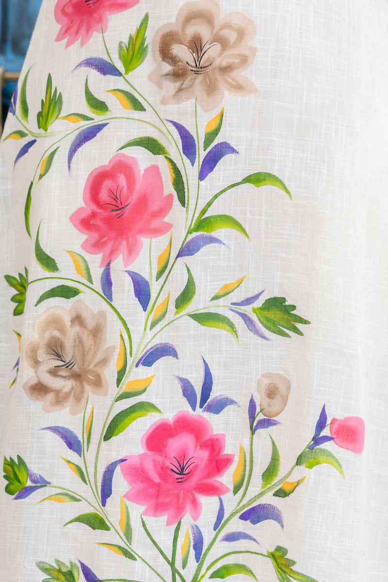 EthniFlair Floral Printed Kurta with Trousers & Dupatta