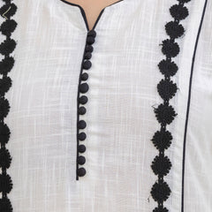 EthniFlair Woven Design Embroidered Kurta with Palazzos & Dupatta