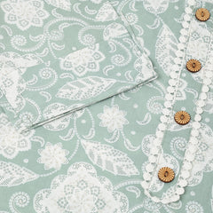 EthniFlair Floral Printed Round Neck Straight Kurta