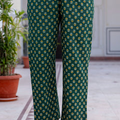 Women Floral Printed Panelled Embroidered Pure Cotton Kurta with Trousers & Dupatta