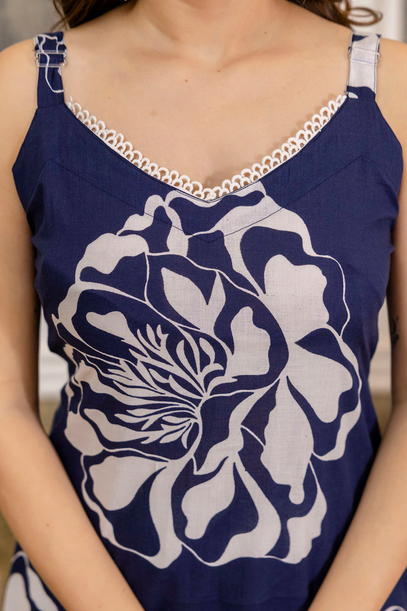 EthniFlair Sleeveless Floral Kurta