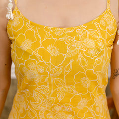 EthniFlair Floral Printed Shoulder Straps Straight Kurta