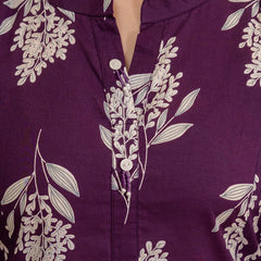 EthniFlair Floral Printed A-line Kurta Set