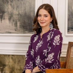 EthniFlair Floral Printed A-line Kurta Set