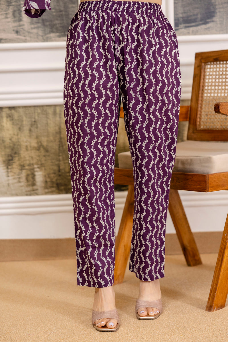 EthniFlair Floral Printed A-line Kurta Set