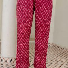 Women Floral Printed Panelled Pure Cotton Kurta with Trousers & Dupatta