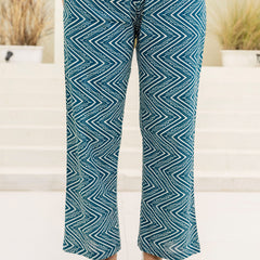 EthniFlair Women Ethnic Motifs Printed Panelled Thread Work Pure Cotton Kurta with Trousers & With Dupatta