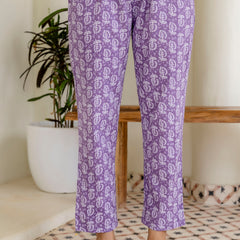 EthniFlair Floral Printed Empire Aari Work Kurta with Pyjamas & Dupatta