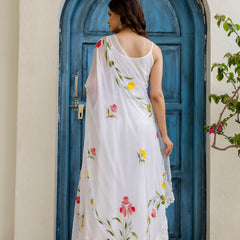 EthniFlair Floral Empire Phulkari Kurta & Palazzos With Dupatta