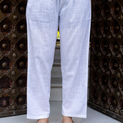 EthniFlair Embroidered Notch Neck Straight Kurta With Trousers & Dupatta